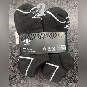 6 Pairs UMBRO no show peds footies ankle short Sports Socks seamless NEW 6pk